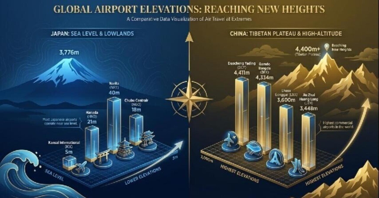 天を衝く滑走路、日本が束になっても届かない高地空港の「標高」ランキング